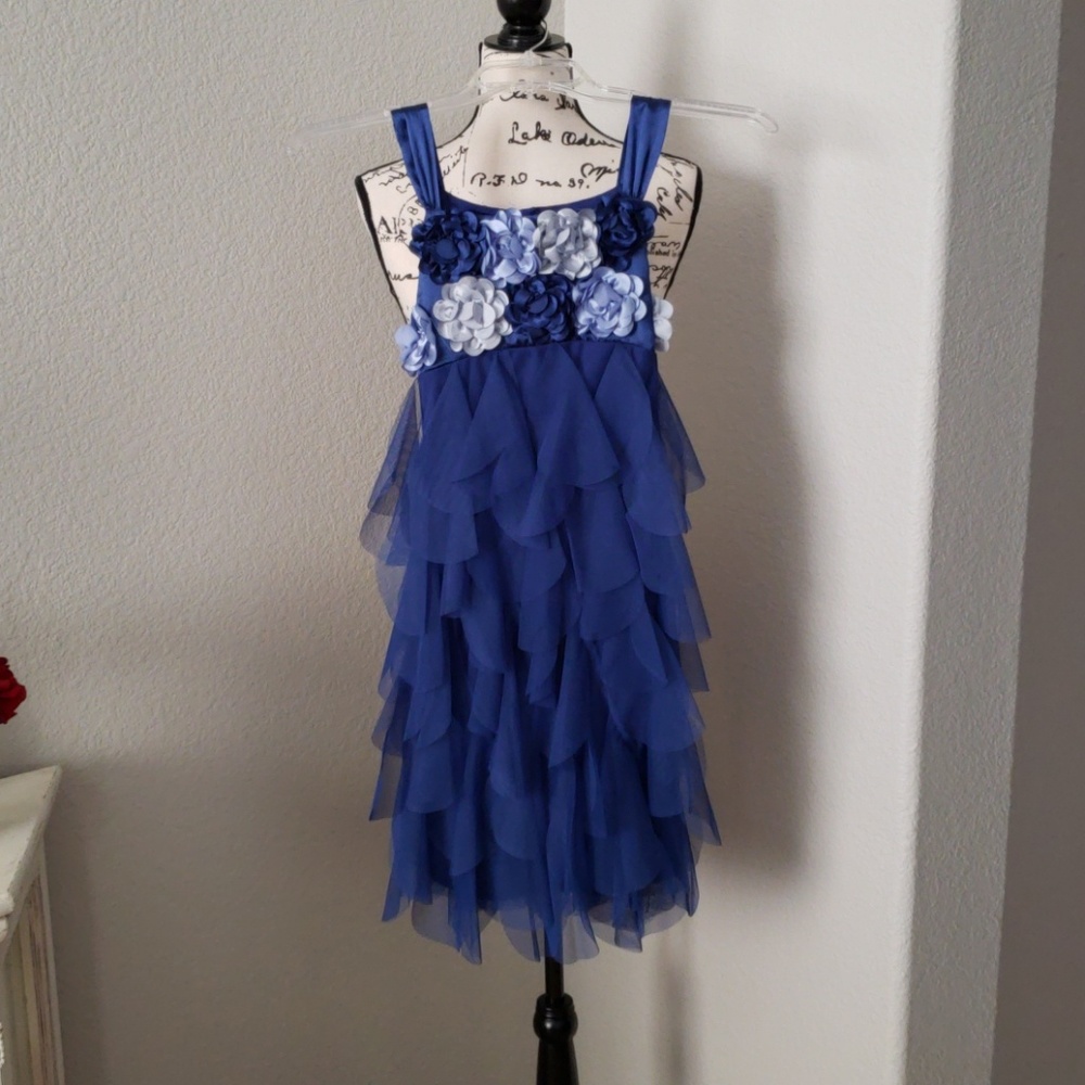 Girls Blue party dress